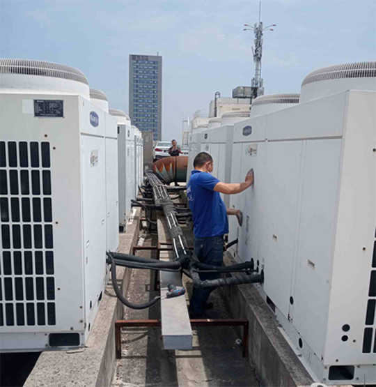 平原中央空调制热和不制冷系统维修方法